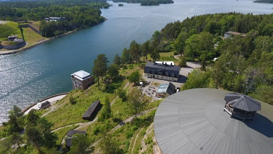 Hotellet ovanifrån
