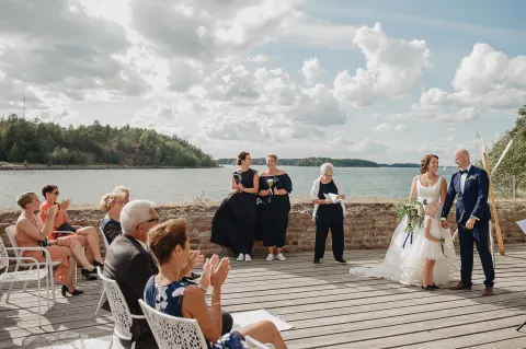 Vigsel på bryggan