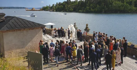 Bröllop på bryggan